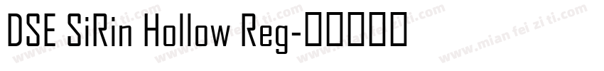 DSE SiRin Hollow Reg字体转换